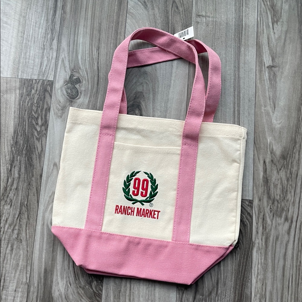 99 Ranch light pink and Cream Tote Bag- Valentine’s Day!